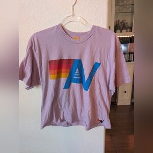 Aviator Nation Women's Tee, Lavender, Size L